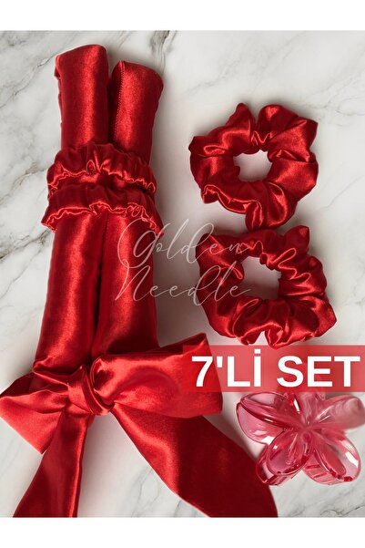 Golden Needle Styling pentru păr fără căldură, cârnați pentru păr, roșu - Gol...