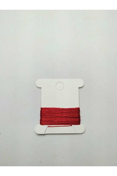 Eskişehir hobi sanat 0.3 Mm Thin Red Rosary String - 1 Meter