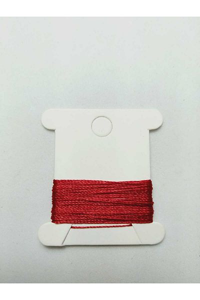 Eskişehir hobi sanat 0.3 Mm Thin Red Rosary String - 1 Meter