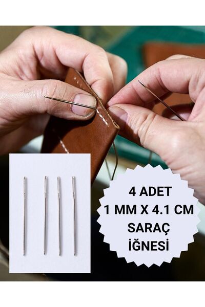 Eskişehir hobi sanat Ac de cusut cu funie cerata manuala, ac de cusut, ac de ...