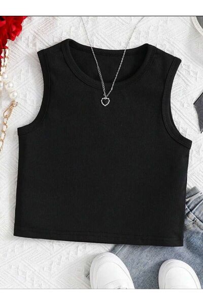 Olyssia Women's Halter Neck Ribbed Body - Stretchy Knitted Crop Blouse