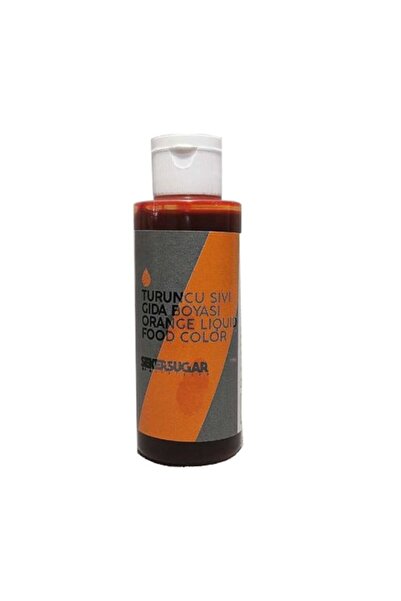 Elit parti Şeker Sugar Turuncu Sıvı Gıda Boyası (120 ML)