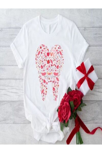 classy moda Tricou Single Jersey - Tricou cu mânecă scurtă, cu decolteu tripl...