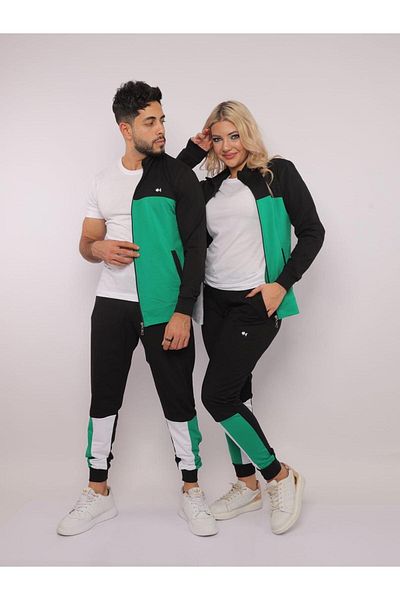 CLASSY.MODA Σετ φόρμας 3 τεμαχίων κάτω-πάνω-μπλουζάκι- κέντημα - αθλητικό σετ - υψηλής ποιότητας - τιμή μονό