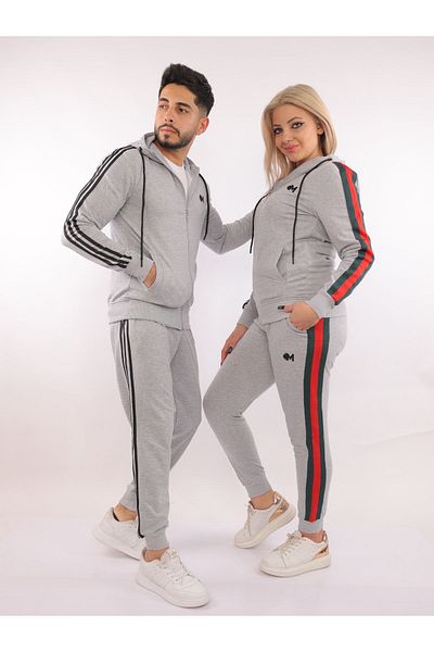 CLASSY.MODA Tracksuit Set 3 Pieces Top and Bottom T-shirt - Embroidery - Knitwear - Sports Set - High Quality - Price Single