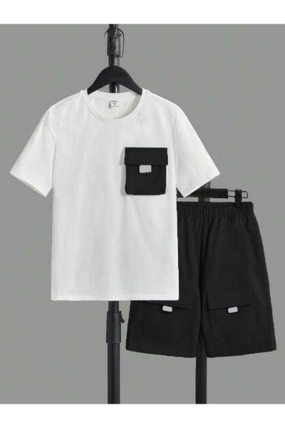 CLASSY.MODA Men's Bermuda Short - 100% Cotton, Elastic Waist and Inflatable with Your Glass