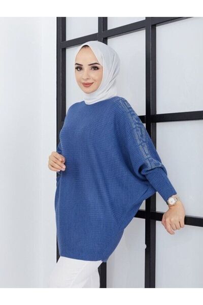 CLASSY.MODA Women's Tunic - Knitwear - Long - Fits All Sizes - Blouse