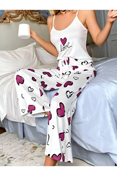 CLASSY.MODA قماش ميكرو - قميص داخلي محبوك مرن بحزام سباغيتي - ليكرا بالكامل