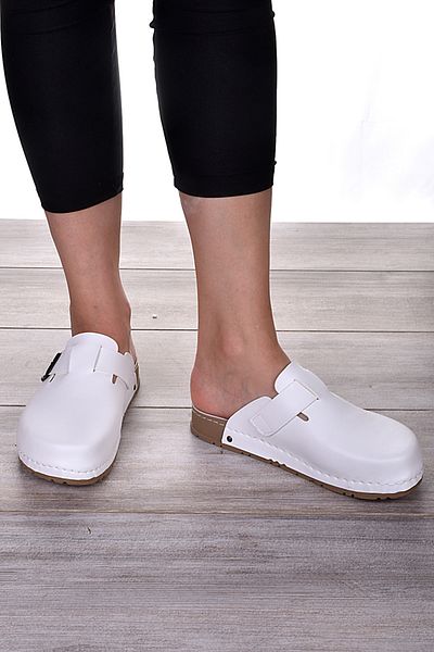 DOGİYE 9037 Παντόφλες Comfort Sabo σε λευκό χρώμα