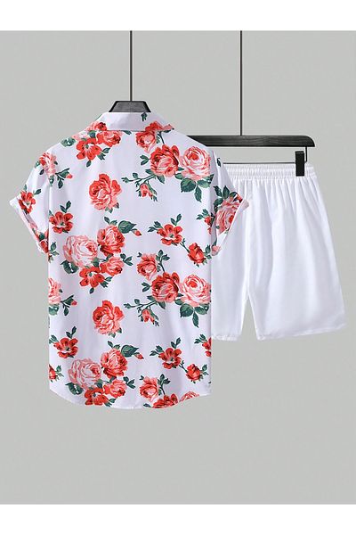 CLASSY.MODA Oversize Digital Printed Shorts Set for Men and Women