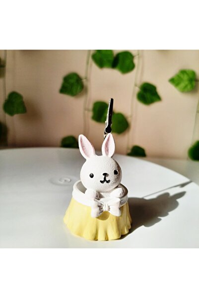 melora Sepette Tavşan Dekoratif Not Tutacağı/fotoğraf Tutucu,Notluk,Not Tutucu