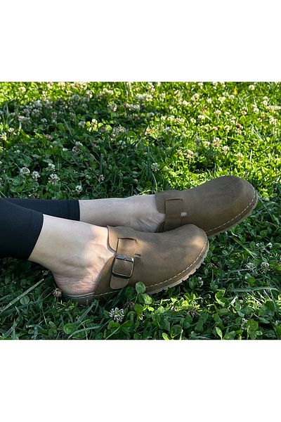 DOGİYE 9036 Παντόφλες Comfort Sabo με σχέδιο Nubuck