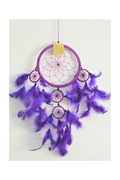 GÖKÇE El Yapımı Rüya Kapanı Dream Catcher Otantik Hediyelik 50 cm