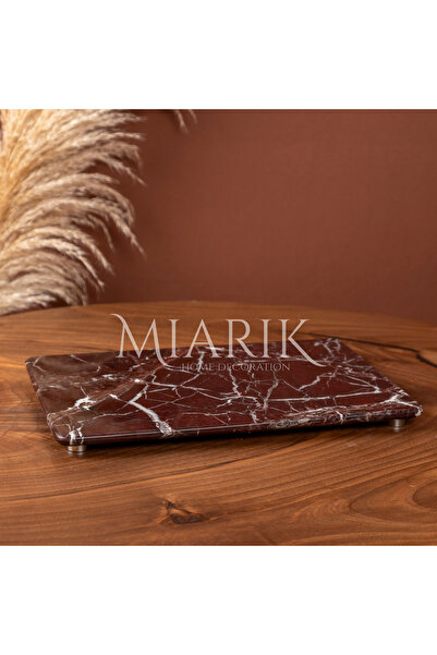 MIARIK DESIGN & DEKORASYON Dekoratif Mermer Sunum Tabagi, Kesme Tahtasi