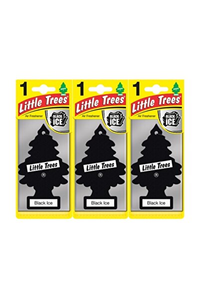 Car Freshner Little Trees Kağıt Koku Siyah Buz Araba Kokusu 3 adet