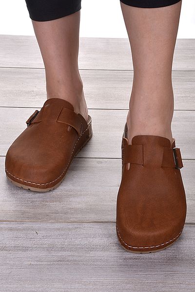 DOGİYE 9028 Кафяви удобни чехли Sabo