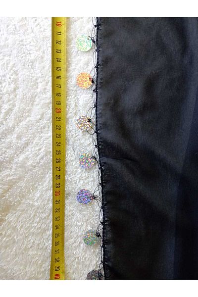 LABELLA COLLECTİON Pânză de brânză cu paiete argintie cu lumini negre în jur