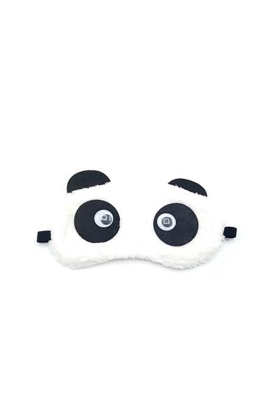 Moda Kızı Butik Unisex White Plush Panda Sleeping Headband