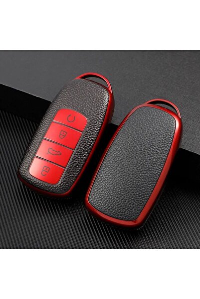 Alazpay Κόκκινο κάλυμμα θήκης κλειδιού TPU για Chery Tiggo 8 Pro Max & 7 Pro ...