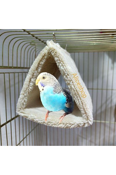 Alice Warm Plush Hammock Tent Bed for Paradise Love Parrots and Birds of Their Size