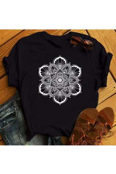 KOZİA OUTDOORS Μπλουζάκι Malkocbey Black Flower Printed Oversize Unisex T-shirt