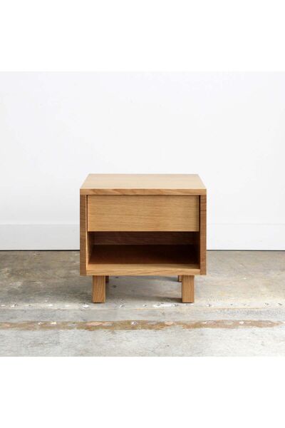 Wildwood atolye Çam rustik tek çekmeceli komodin