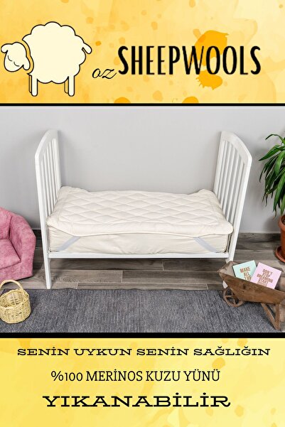 ozsheepwools BEBEK YÜN PED&ŞİLTE - %100MERİNOS YÜN İÇ DOLGU - %100 PAMUK DIŞ KUMAŞ -YIKANABİLİR-LASTİKLİ-ALEZ