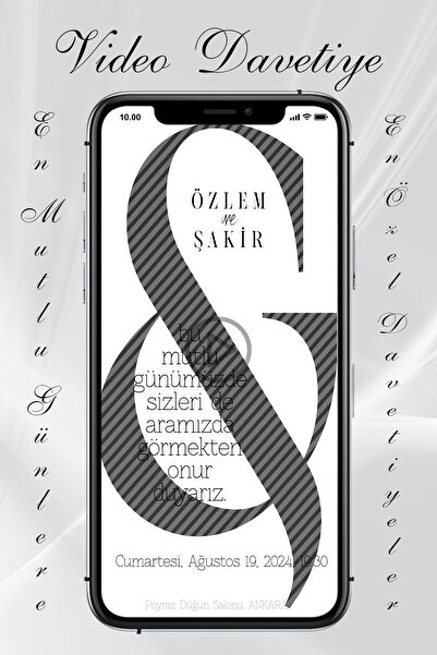 Şık Düğün Video Davetiyesi-2