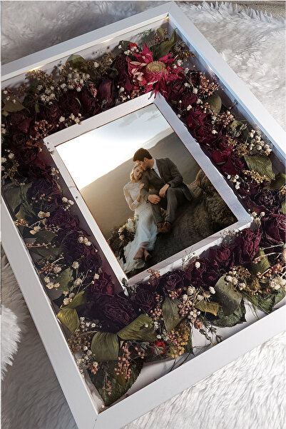Verda Çerçeve New Model 30x40 Cm Rose Frame - Memory Frame and Rose Painting