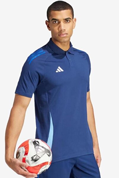 adidas Tıro24 C Polo ADIR7564 - Μπλε ανδρικό μπλουζάκι με λαιμόκοψη