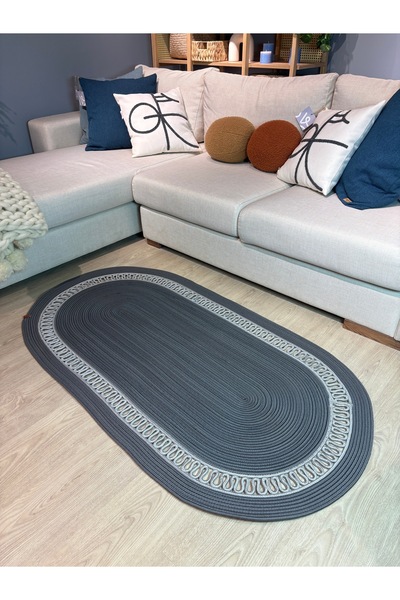 MaVaux Lotus Jüt Hasırlı El Örgüsü Kilim