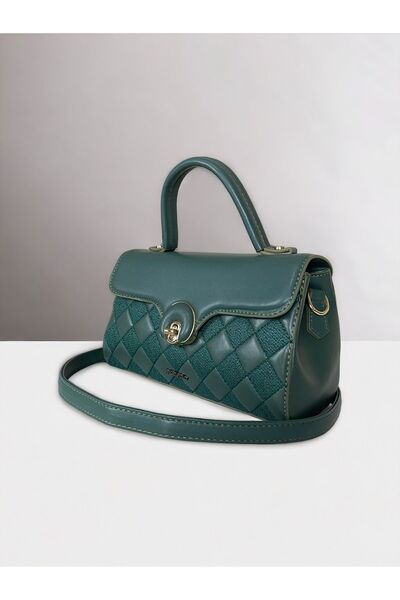 Angel Polo dark green hand and shoulder bag