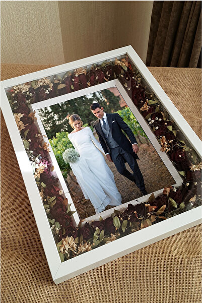 Verda Çerçeve New Model 30x40 Cm Rose Frame - Memory Frame and Rose Painting