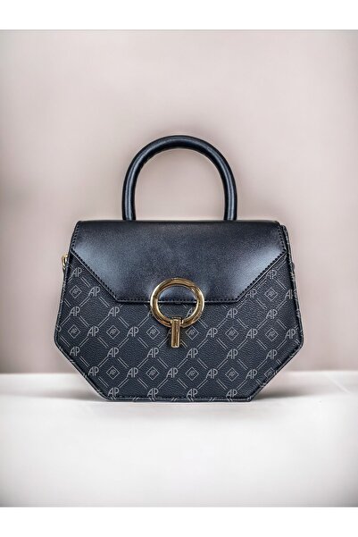 Angel Polo حقيبة كتف يد منقوشة