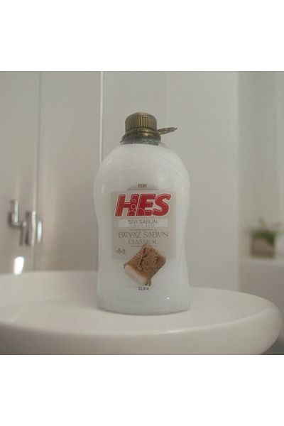 Hes White Soap Scented Liquid Soap 3 Lt