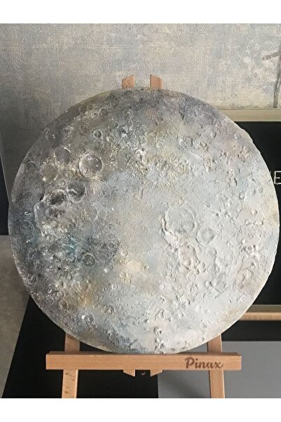 Atölye Sade Dekoratif Kabartmalı Dolunay Pinterest Trend Tablo El yapımı Sana...