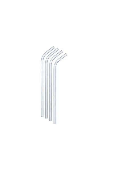 Paşabahçe Glass Straw Set of 4