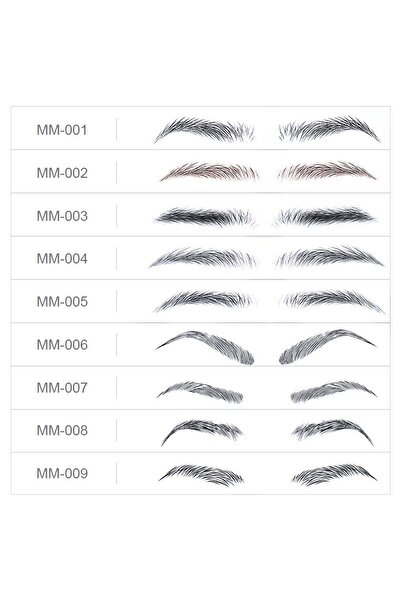 BP Tattoo Kaş Dövmesi Suya Dayanıklı Geçici Dövme 10 Çift