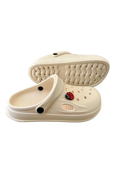 SAYILI COLLECTION Women's Eva Sea and Beach Stylish Sandals - Doctor Nurse Comfortable Ladybug Slippers