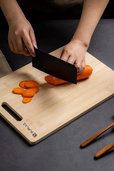 SürLaz Bambu Kesme Tahatası Sunum Mutfak Hazırlık Doğrama Tahtası