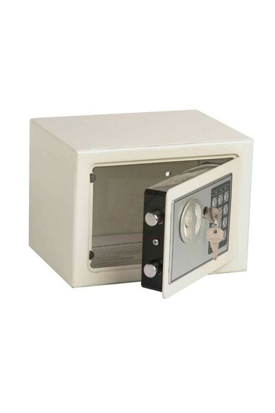 GRİMALDİ Ev Ofis Tipi Şifreli Kasa Beyaz 23x17x17cm