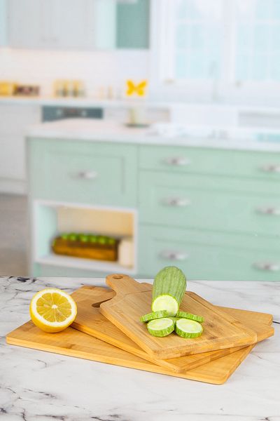 Lizzy Set of 3 Bamboo Cut Presentation Boards