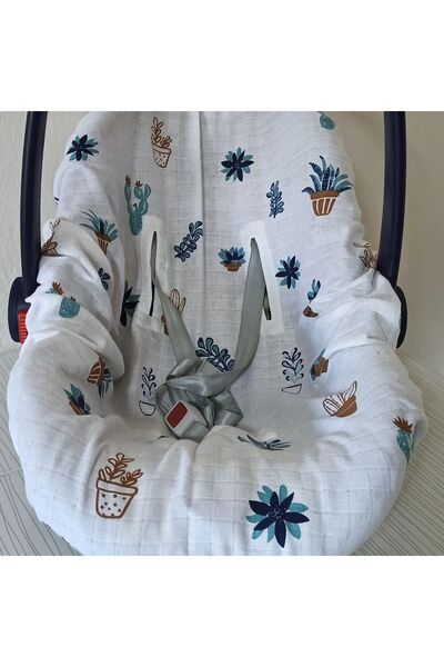 deva design عربة أطفال 100% قطن موسلين - غطاء