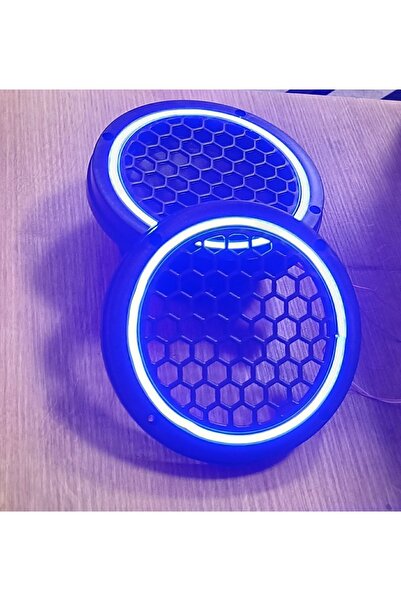 POZART AUDİO SYSTEMS 16cm Mavi Neon Işıklı Hoparlör ve Midrange Kapağı 1takım (2adet) Vidalanabilir