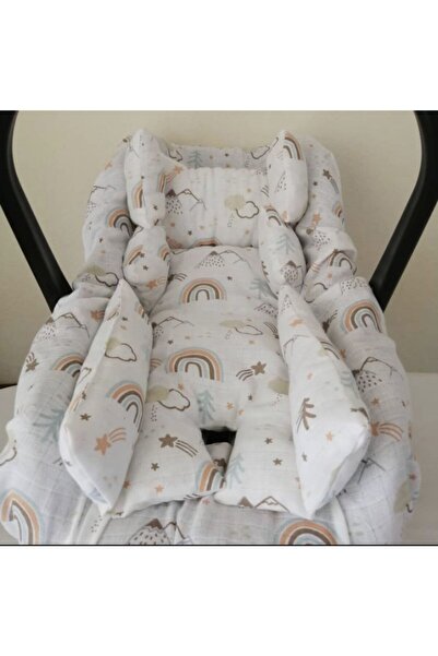 deva design %100 Pamuk Müslin Puset Minder Ve Kılıfı