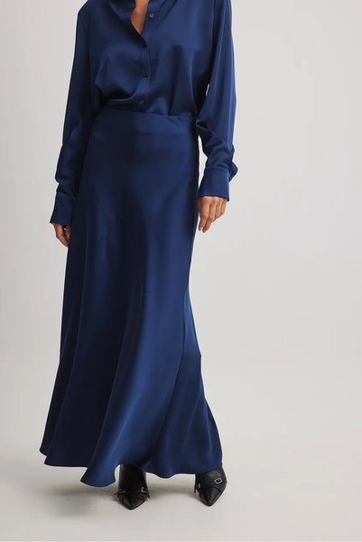 afeta Fusta Maxi din Satin