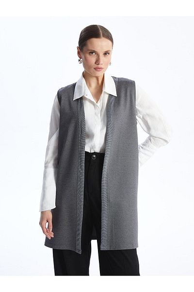 LC Waikiki Lcwaikiki Basic Women's Plain Cardigan - Shawl Collar