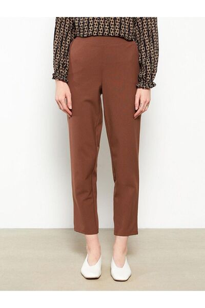 LC Waikiki LCWAIKIKI Basic Kadın Beli Lastikli Rahat Kalıp Düz Pantolon