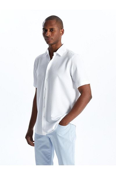 LC Waikiki Ανδρικό κοντομάνικο πουκάμισο LCWAIKIKI Classic Regular Fit