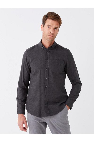 LC Waikiki Ανδρικό μακρυμάνικο πουκάμισο Gabardine LCWAIKIKI Classic Regular Fit
